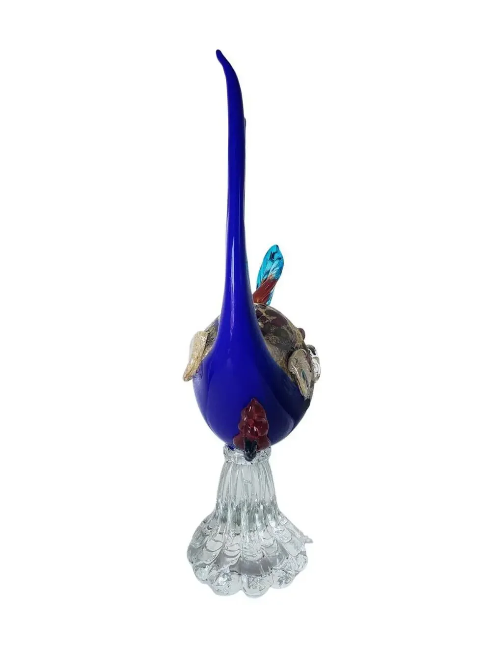 Rare Murano Avem Art Glass Fish Statue Figurine Fused Glass Hand Blown Koi